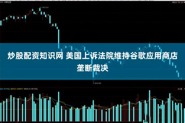 炒股配资知识网 美国上诉法院维持谷歌应用商店垄断裁决