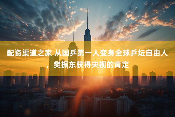 配资渠道之家 从国乒第一人变身全球乒坛自由人，樊振东获得央视的肯定